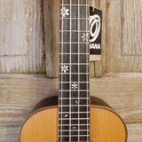 Ohana Concert CK-50ME Solid Ceder Top Laminate Macassar Ebony Slotted Headstock Ukulele h893