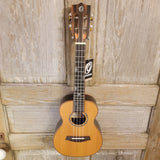Ohana Concert CK-50ME Solid Ceder Top Laminate Macassar Ebony Slotted Headstock Ukulele h893