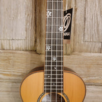 Ohana Concert CK-50ME Solid Ceder Top Laminate Macassar Ebony Slotted Headstock Ukulele h894