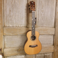Ohana Concert CK-50ME Solid Ceder Top Laminate Macassar Ebony Slotted Headstock Ukulele h894