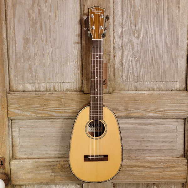Ohana Concert Pineapple PKC-70G All Solid Spruce / Mahogany Ukulele h905