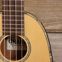Ohana Concert Pineapple PKC-70G All Solid Spruce / Mahogany Ukulele h905