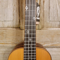 Ohana Tenor TK-50ME Solid Cedar Top Laminate Macassar Ebony Slotted Headstock Ukulele h909