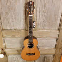 Ohana Tenor TK-50ME Solid Cedar Top Laminate Macassar Ebony Slotted Headstock Ukulele h910