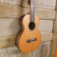 Ohana Tenor TK-50ME Solid Cedar Top Laminate Macassar Ebony Slotted Headstock Ukulele h910