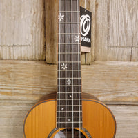Ohana Tenor TK-50ME Solid Cedar Top Laminate Macassar Ebony Slotted Headstock Ukulele h913