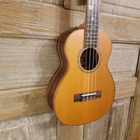 Ohana Tenor TK-50ME Solid Cedar Top Laminate Macassar Ebony Slotted Headstock Ukulele h913
