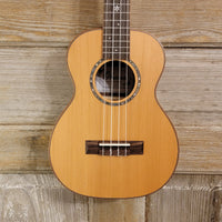 Ohana Tenor TK-50ME Solid Cedar Top Laminate Macassar Ebony Slotted Headstock Ukulele h914