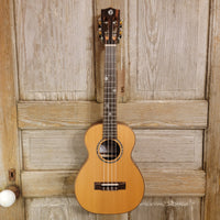 Ohana Tenor TK-50ME Solid Cedar Top Laminate Macassar Ebony Slotted Headstock Ukulele h914