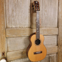 Ohana Tenor TK-50ME Solid Cedar Top Laminate Macassar Ebony Slotted Headstock Ukulele h914