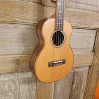 Ohana Tenor TK-50ME Solid Cedar Top Laminate Macassar Ebony Slotted Headstock Ukulele h914