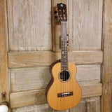 Ohana Tenor TK-50ME Solid Cedar Top Laminate Macassar Ebony Slotted Headstock Ukulele h915