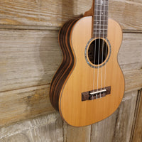 Ohana Tenor TK-50ME Solid Cedar Top Laminate Macassar Ebony Slotted Headstock Ukulele h915