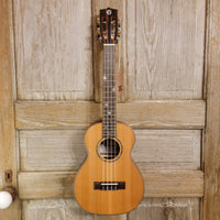 Ohana Tenor TK-50ME Solid Cedar Top Laminate Macassar Ebony Slotted Headstock Ukulele h916