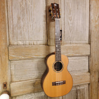 Ohana Tenor TK-50ME Solid Cedar Top Laminate Macassar Ebony Slotted Headstock Ukulele h917
