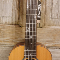 Ohana Tenor TK-50ME Solid Cedar Top Laminate Macassar Ebony Slotted Headstock Ukulele h918