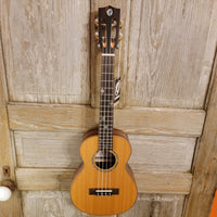 Ohana Tenor TK-50ME Solid Cedar Top Laminate Macassar Ebony Slotted Headstock Ukulele h918