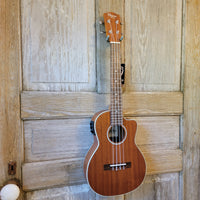 Ohana Tenor TK-20CE Blem Solid Mahogany Top / Laminate Back and Sides A/E Cutaway Ukulele h919