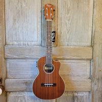 Ohana Tenor TK-20CE Blem Solid Mahogany Top / Laminate Back and Sides A/E Cutaway Ukulele h919
