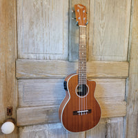 Ohana Tenor TK-20CE Blem Solid Mahogany Top / Laminate Back and Sides A/E Cutaway Ukulele h919