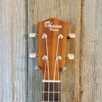 Ohana Soprano Pineapple Starter Pack PK-10 Lam Mahogany Ukulele Bag, Tuner, Strap, Button h921