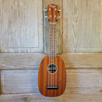 Ohana Soprano Pineapple Starter Pack PK-10 Lam Mahogany Ukulele Bag, Tuner, Strap, Button h922
