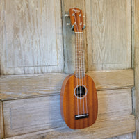 Ohana Soprano Pineapple Starter Pack PK-10 Lam Mahogany Ukulele Bag, Tuner, Strap, Button h922