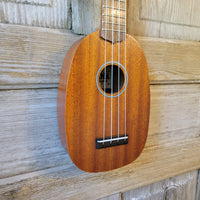 Ohana Soprano Pineapple Starter Pack PK-10 Lam Mahogany Ukulele Bag, Tuner, Strap, Button h922