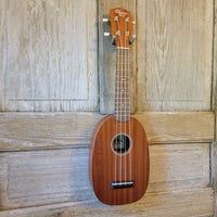 Ohana Soprano Pineapple Starter Pack PK-10 Lam Mahogany Ukulele Bag, Tuner, Strap, Button h923