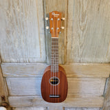 Ohana Soprano Pineapple Starter Pack PK-10 Lam Mahogany Ukulele Bag, Tuner, Strap, Button h923