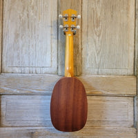 Ohana Soprano Pineapple Starter Pack PK-10 Lam Mahogany Ukulele Bag, Tuner, Strap, Button h923