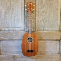 Ohana Soprano Pineapple Starter Pack PK-10 Lam Mahogany Ukulele Bag, Tuner, Strap, Button h924