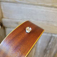 Ohana Soprano Pineapple Starter Pack PK-10 Lam Mahogany Ukulele Bag, Tuner, Strap, Button h924