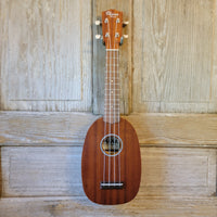 Ohana Soprano Pineapple Starter Pack PK-10 Lam Mahogany Ukulele Bag, Tuner, Strap, Button h925