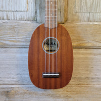 Ohana Soprano Pineapple Starter Pack PK-10 Lam Mahogany Ukulele Bag, Tuner, Strap, Button h925