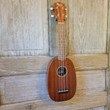 Ohana Soprano Pineapple Starter Pack PK-10 Lam Mahogany Ukulele Bag, Tuner, Strap, Button h925
