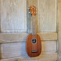 Ohana Soprano Pineapple Starter Pack PK-10 Lam Mahogany Ukulele Bag, Tuner, Strap, Button h926