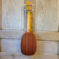 Ohana Soprano Pineapple Starter Pack PK-10 Lam Mahogany Ukulele Bag, Tuner, Strap, Button h926