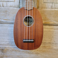 Ohana Soprano Pineapple Starter Pack PK-10 Lam Mahogany Ukulele Bag, Tuner, Strap, Button h928