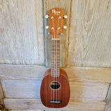 Ohana Soprano Pineapple Starter Pack PK-10 Lam Mahogany Ukulele Bag, Tuner, Strap, Button h928
