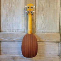 Ohana Soprano Pineapple Starter Pack PK-10 Lam Mahogany Ukulele Bag, Tuner, Strap, Button h928