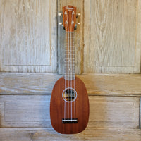 Ohana Soprano Pineapple Starter Pack PK-10 Lam Mahogany Ukulele Bag, Tuner, Strap, Button h929