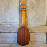 Ohana Soprano Pineapple Starter Pack PK-10 Lam Mahogany Ukulele Bag, Tuner, Strap, Button h930
