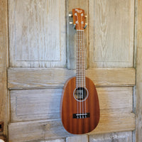 Ohana Soprano Pineapple Starter Pack PK-10 Lam Mahogany Ukulele Bag, Tuner, Strap, Button h931