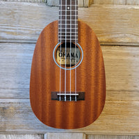 Ohana Concert Pineapple PKC-10 Pack Laminate Mahogany Ukulele, Bag, Tuner, Strap, Button h932