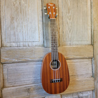 Ohana Concert Pineapple PKC-10 Pack Laminate Mahogany Ukulele, Bag, Tuner, Strap, Button h932