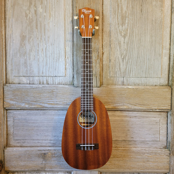 Ohana Concert Pineapple PKC-10 Pack Laminate Mahogany Ukulele, Bag, Tuner, Strap, Button h933