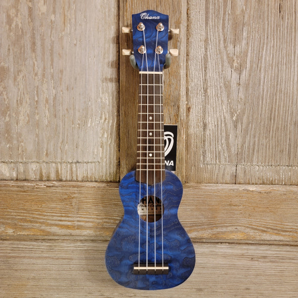 Ohana Sopranissimo O'Nina Blue SK-08BL Laminate Willow Teenie Tiny Ukulele h946