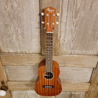Ohana Concert CK-10 Starter Pack Laminate Mahogany Ukulele, Bag, Tuner, Strap, Button h953