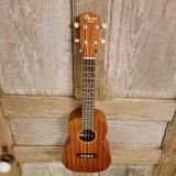 Ohana Concert CK-10 Starter Pack Laminate Mahogany Ukulele, Bag, Tuner, Strap, Button h953